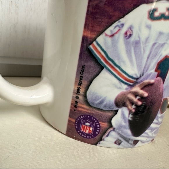 Vintage Dan Marino Miami Dolphins 1996 Coffee Ceramic Mug Fun Retro Vibes - Picture 5 of 8